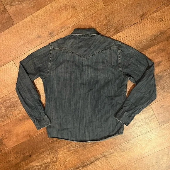 Aeropostale Blue Denim Shirt - Picture 6 of 6